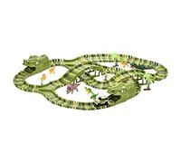 harayaa Da Corsa a Tema Dinosauri, Veicoli Elettrici per Avventure Ferroviarie, Giocattoli per Il Compleanno dei Bambini, 44x6.5x27 cm