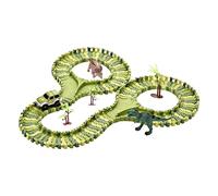 harayaa Da Corsa a Tema Dinosauri, Veicoli Elettrici per Avventure Ferroviarie, Giocattoli per Il Compleanno dei Bambini, 35x6.5x27cm