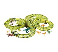 harayaa Da Corsa a Tema Dinosauri, Veicoli Elettrici per Avventure Ferroviarie, Giocattoli per Il Compleanno dei Bambini, 44x8,5x30,2 cm