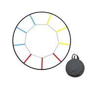 harayaa di Agilità Rotonda per Bambini E Adulti, Facile da Impostare, di Allenamento per Il Gioco di Gambe per Sport all'Aria Aperta di RU, 9 Griglie Multicolori