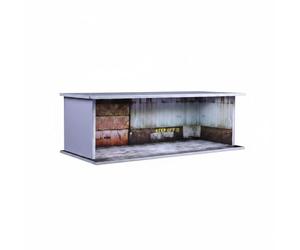 harayaa Display Basamento Diorama Garage Scena per Auto in 1 64 in PVC E Acrilico per Mostrare Ogni Modello E Proteggere dalla Polvere Adatto a Collezionisti Ufficio Vetrina, Magazzino Abbandonato