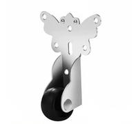 harayaa Door Bottom Roller Rullo Porta Scorrevole Ruota Inferiore Supporto Porta Guida Pavimento Struttura Durevole in Acciaio Rullo Anti Traccia Allineamento, Manica Corta Farfalla