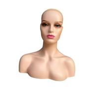 harayaa Femlae Modello Testa Display Puntelli Parrucca Che Mostra Stand Busto Testa di Manichino per Parrucca Collana Fare Styling, Stile C