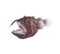 harayaa Figure Giocattolo di Pesce Pescatore Simulato Giocattolo di Animali marini Modello Decorazione da Tavolo Creature del Mare Profondo per bomboniere