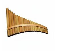 harayaa Flauto di Bambù Flauto Panpipe Zampoña Strumento a Fiato 22 Canne Marcature Chiare per Note Aiuta Posizionamento Dita, 22 Tubi Tonalità F - Tubo Basso Lungo A Sinistra