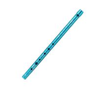 harayaa Flauto Fisarmonica Studente Tin Whistle Rettilineo Educativo in Metallo con Corpo Sottile E Fori Precisi Adatto per Esercizi di Apprendimento Iniziale, Blu A Pois