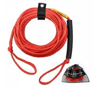 harayaa Fune da Traino per Sport d'Acqua con Elevata Elemento Anti-affondamento Fissaggio Acciaio Speciale Connessione Rapida Adatta per Wakeboard Salvataggio in Acqua Giornate, Rosso, 18M 2K