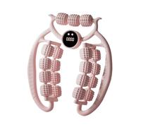 harayaa Gambe massaggiatore rullo muscolare rullo di massaggio polpaccio di conteggio degli strumenti per bodybuilding, Rosa