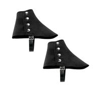 harayaa Ghette da Uomo Eleganza Classica per Calzature Vintage, Nero