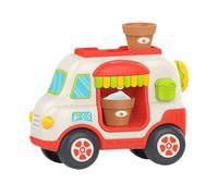 harayaa Giocattoli da bagno con macchina per gelato, include 2 coni, per il gioco in vasca, Rosso, Taglia unica bambino