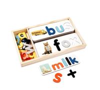 harayaa Giocattoli Didattici in Legno per L'ortografia per Bambini dagli 8 Anni in su, attività Didattiche con Giocattoli Educativi, Lettere da Tavolo con