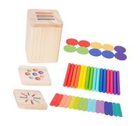 harayaa Giocattolo per l'ordinamento dei colori, scatola di abbinamento per l'apprendimento, colorato, 3 in 1, regali di compleanno per