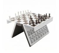 harayaa Gioco da Tavolo Impiccato Set Completo Parole Gioco Linguistico Educativo Portatile con Custodia a Forma di Libro in Plastica Tessere E Supporto, Gioco Da Tavolo Internazionale Di Scacchi