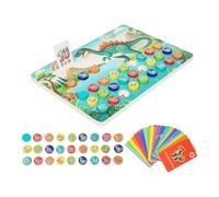 harayaa Gioco di Abbinamento di Dinosauri in Legno, Regalo per l'apprendimento precoce, Puzzle educativi per Le abilità motorie Fini, Giocattolo