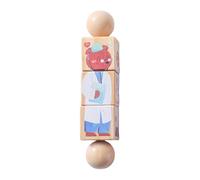 harayaa Gioco di Puzzle con Blocchi Rotanti E a Torsione per Bambini E Bambine, Ideale per Migliorare La Concentrazione E La Presa, Stile D