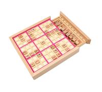 harayaa Gioco di Sudoku in Legno, Giocattolo Educativo per Tutta La Famiglia, Gioco Portatile per Pensare Ai Numeri, Set da Gioco di Matematica per Bambini, R, Rosa