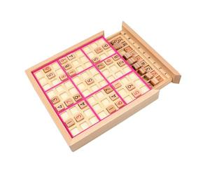harayaa Gioco di Sudoku in Legno, Giocattolo Educativo per Tutta La Famiglia, Gioco Portatile per Pensare Ai Numeri, Set da Gioco di Matematica per Bambini, R, Rosa