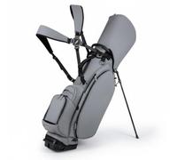 harayaa Golf Club Carrier Borsa da Golf Sacca Stand Borsa Portastecche Custodia in Pelle Pu Opaca con Tasca Termica E Sezioni di Stoccaggio Adatta a Campo Pratica Viaggio Giri Quotidiani, Grigio
