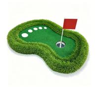 harayaa Golf Putting Green Tappeto Putting Tappetino Pratica Campo Galleggiante Compatto E Portatile in Sintetica con Bordo Spesso per Uso Interno Ed Esterno Adatto a Piscina Balcone Cortile 60x90cm