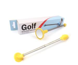 harayaa Golf Swing Barra Asta Strumento Indicatore di Direzione Testa Riflettente per Tracciare La Traiettoria Del Colpo Adatto a Esercizi Tecnici Campo Pratica