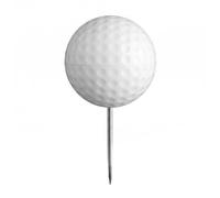 harayaa Golf Tee Marker Segnaposto Palla Segnamazza Perno in E Acciaio Inossidabile con Sfera Antiscivolo E Inserimento Affidabile Riferimento di Partenza, Bianco