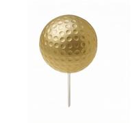 harayaa Golf Tee Marker Segnaposto Palla Segnamazza Perno in E Acciaio Inossidabile con Sfera Antiscivolo E Inserimento Affidabile Riferimento di Partenza, Oro