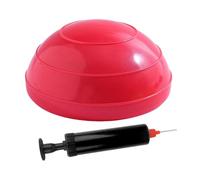 harayaa Half Balance Ball per Rafforzamento Muscolare Palla da Pilates Gonfiabile Attrezzo Antiscivolo Supporto per Esercizio Fisico in PVC Adatto per Squat P, Rosso