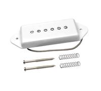 harayaa Il pickup single coil P90 sostituisce l'aggiornamento, uscita chiara e potente, facile installazione, design retrò premium per chitarra elettrica, Collo Bianco