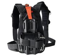 harayaa Imbracatura Subacquea Porta Bombola Scuba con Piastra Posteriore Rigida Cinghie in Nylon Cucito Cintura a Chiusura Rapida Anelli D Multipli Adatta per