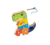harayaa Kit di Attrezzi a Tema Dinosauri per Bambini - Set di Costruzioni STEM Educativo, Stile C, Taglia unica