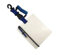 harayaa Lavagna Subacquea per Scrittura con Galleggiante Penna Retrattile E Laccio Strumento di Comunicazione per Immersioni Materiale PC Polcarbonato Legger, Primavera Blu