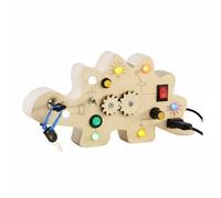 harayaa Learning Board Pannello Sensoriale Tavola Didattica Giocattolo Educativo in Legno con Pulsanti E Interruttori Adatta a Coordinazione Sviluppo Pratico Casa Scuola, Tavola Puzzle