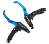 harayaa Leva Freno per Bicicletta in 2 Pezzi con Struttura Leggera in Alluminio, Compatibilità Universale con Manubri da 22,3 Mm, Controllo Flessibile E Piace, Blue