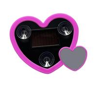 harayaa Luce ambientale a LED a forma di cuore per auto, decorazione romantica per auto, insegna al a LED per triangolo o lunotto posteriore, Rosa