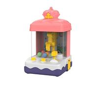 harayaa Macchina Mini, Gioco con Distributore Elettronico di Caramelle, Giocattolo, Piccola Macchina Arcade, Struttura Robusta, Adatta per Regali, Corona Modello Rosa