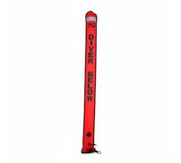 harayaa Marker di Superficie Subacquea Tubo Gonfiabile per Immersioni Mare Allenamento con Materiale Nylon 210D Valvola TPU -loop Acciaio Adatto a Subacquei Acque Aperte, Arancione, 1.5m 15cm