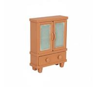 harayaa Mini Armadietto in Miniatura Credenza Armadio con Doppie Ante E Cassetto per Accessori Piccoli Durevole Adatto per Case Delle Bambole Scenografie Modelli Architettonici Set Fotografici