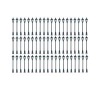 harayaa Mini Modelli di lampioni stradali, Illuminazione 1/75, Modello Bianco Caldo, lampione Ferroviario, Ho Oo, per Scena Fai da Te del Giardino delle, 60 Pezzi