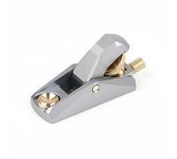harayaa Mini Pialla Manuale Pialla a Mano Pialla da Banco Pialla Compatta Pialla a Blocco a Basso Angolo in Lega di Alluminio, Mini 92x34x52mm, Mini Pialla Ad Angolo Basso In Alluminio Argento