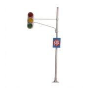 harayaa Mini Semaforo Stradale Modello 1 64 con Testa Semaforica Classica di Supporto Cartello Resina Finitura Dipinta a Mano Adatto per Allestimenti di Modellismo Auto in