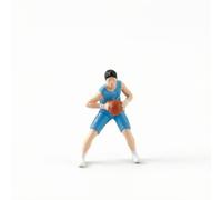 harayaa Miniatura Basket Ragazzo Figurina Collezionabile Statua Personaggio Modello in Resina per Scene Urbane Campi Sport Micro Paesaggi Scaffale Esposizione 2.5cm