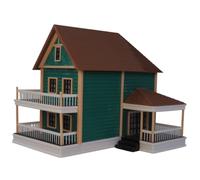 harayaa Miniatura Casa Modello Villa Diorama Plastica Petg con Dettagli Realistici E Scena Autonoma Adatta per Collezionismo Plastici Ferroviari Diorami, Modello Di Villa Numero Dodici Senza Luci