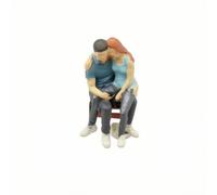 harayaa Miniatura Coppia in Resina Figurina Personaggi Modello Diorama Realistica con Scena Romantica Dipinta a Mano 2.8cm Adatta per Plastici Architettonici