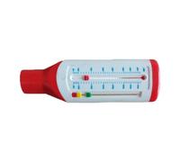 harayaa Misuratore di picco di flusso, spirometro di picco di flusso meccanico professionale per uso quotidiano senza ricarica, Rosso per I Bambini