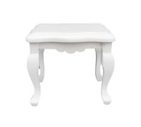 harayaa Modello di Mobili per Casa delle Bambole in 1/12, Mobili in Miniatura in Legno Bianco per Soggiorno, Decorazioni per Giardini delle Fate, Tavolino