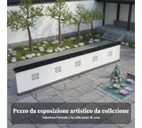 harayaa Modello di Recinzione Paesaggistica in Acrilico con Elegante Design Cinese E Colore Bianco Giada Ringhiera Decorativa per Strutture in Miniatura, Color to 2