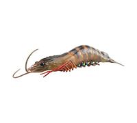 harayaa Modello Realistico di Animale Marino, Set di Gioco per L'apprendimento Precoce, Figure Giocattolo di Creature Forma di Gambero, Nero 103g