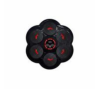 harayaa Music Boxing Strumento Reattivo con Luci Modalità Interattiva Stimola Energia Precisione Adatto Allenamento Cardio Casa, Nero, Sei Fori Doppia Luce Musicale Da Boxe