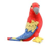 harayaa Ornamento Giocattolo a Forma di Pappagallo Ondulato, Morbido E Carino, Adorabile, Decorazione per Bambine E Bambini, Regalo per Il Soggiorno Delle Vac, Rosso Blu Giallo