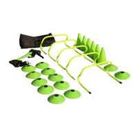 harayaa Ostacoli Allenamento Calcio Set Coni Scaletta Kit per Rapidità Coordinazione Equilibrio in Materiali PP PE Adatto per Calcio Esercizi di Reattività Preparazione Cortili